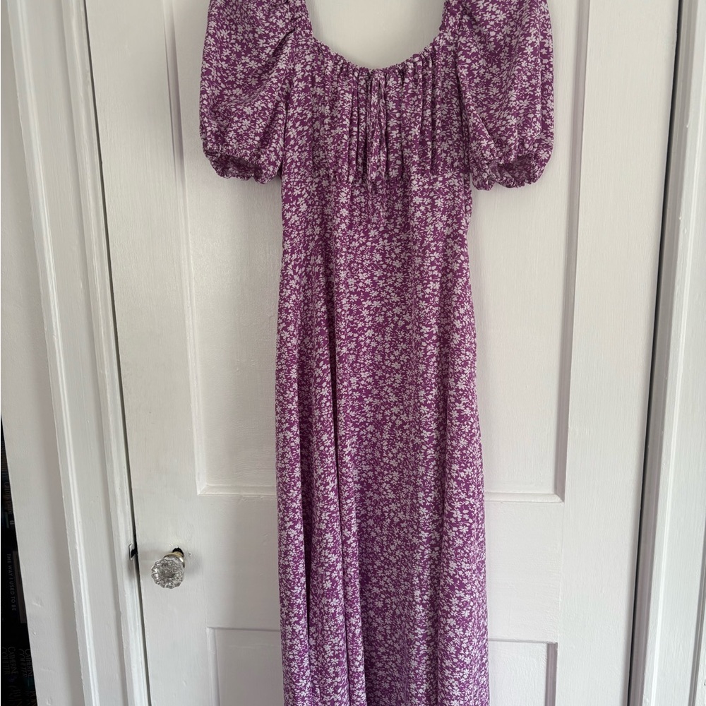 Floral Purple Maxi Dress
